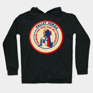 Vintage Style Valley Forge Design Hoodie